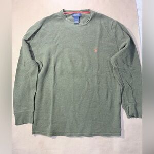 Polo Ralph Lauren Waffle‑Knit Thermal Shirt Men’s XL – Olive Green Long Sleeve
